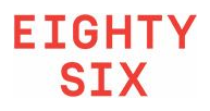 Eighty Six (by Sawsan) logo, Food & Beverage Industry client of EMCC